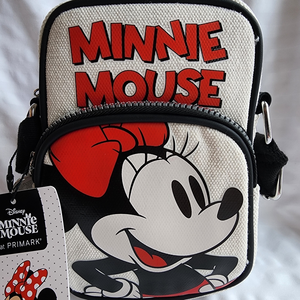 NWT PRIMARK Minnie Mouse Canvas Crossbody Bag - Picture 2 of 4